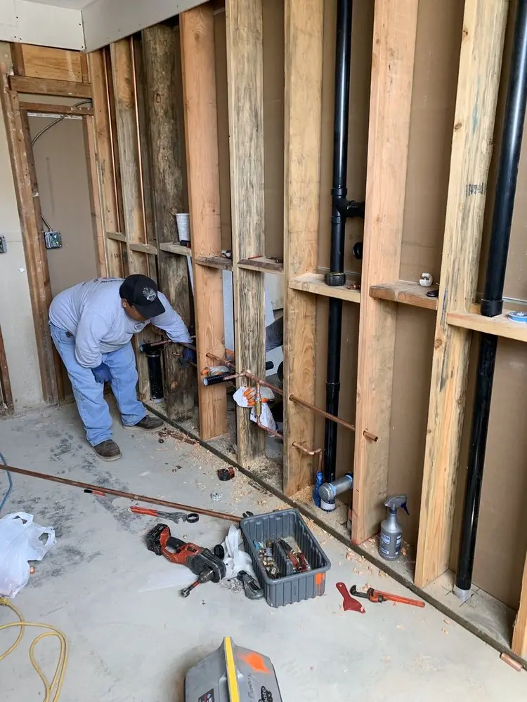 Commercial rough-in plumbing for Water Heater Replacement in College Estates